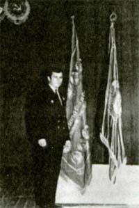 борис амельченко у знамени дивизии 1977 год